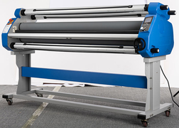 View High Speed Manual Cold Roll Laminator 64 Inches Photo Laminator Machine Demo